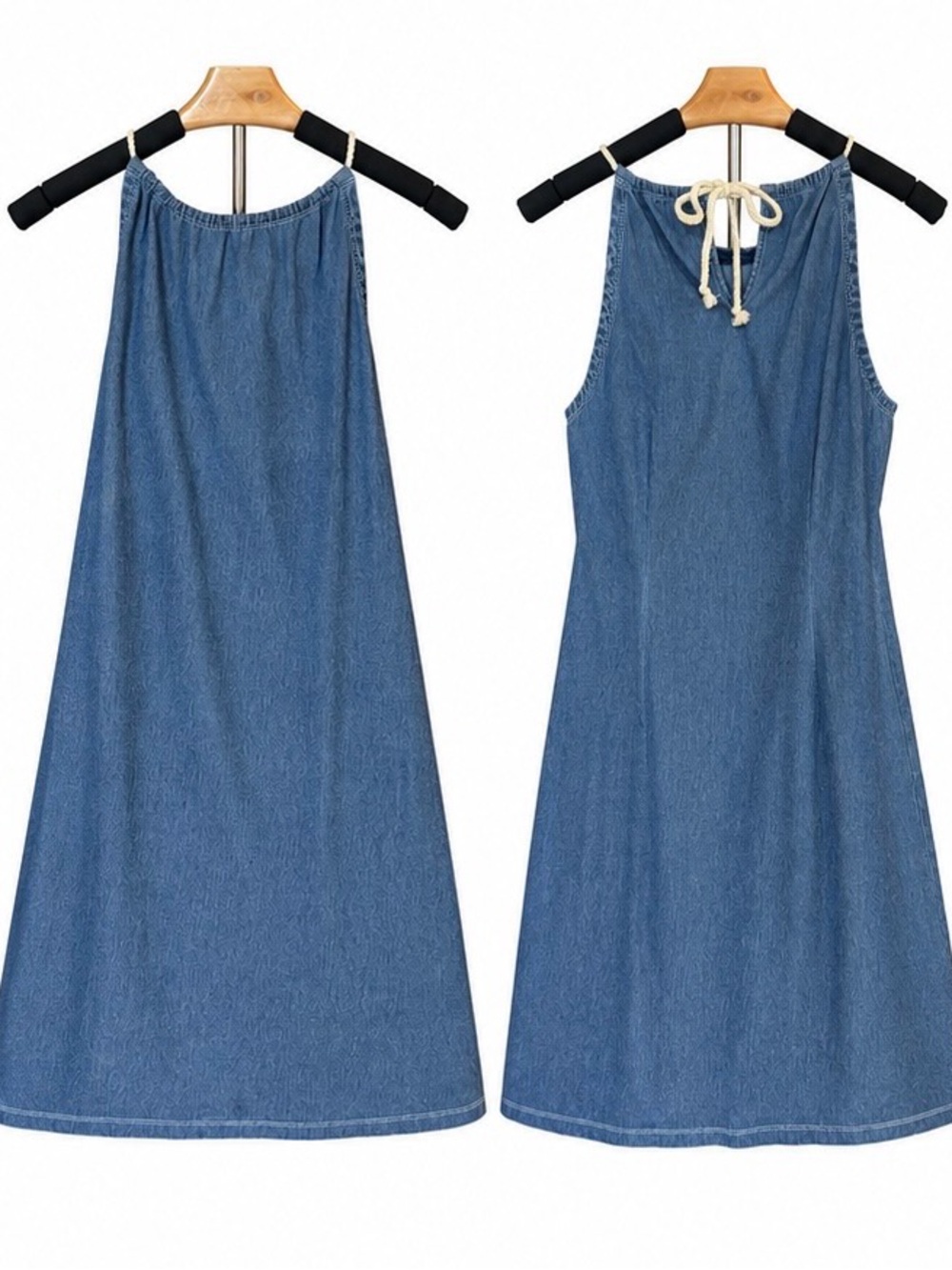 J.McLaughlin Chambray Denim Halter Dress | Size M | Like New 💙 - Picture 9 of 11